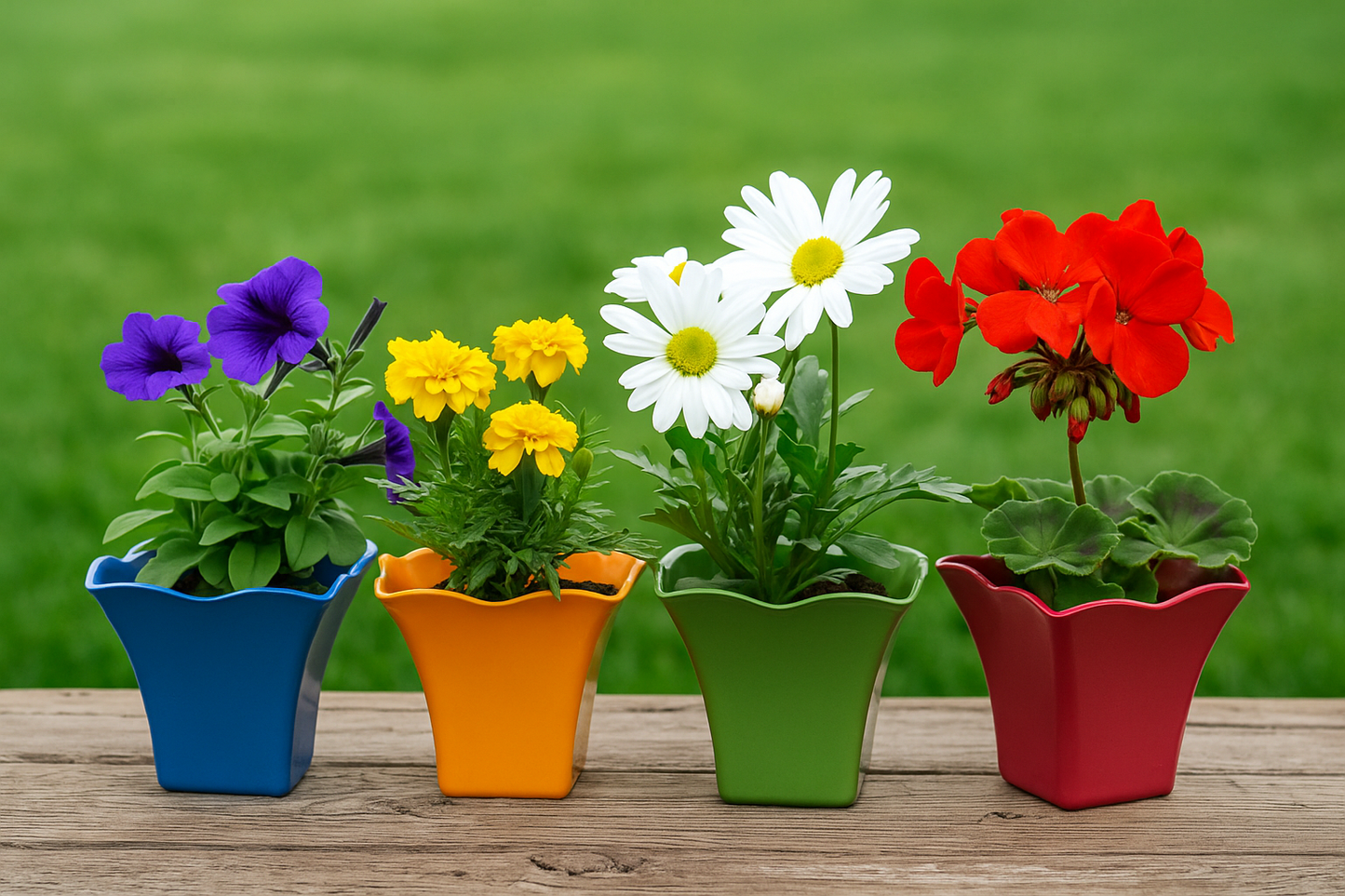 Bamboo Square Biodegradable Planters