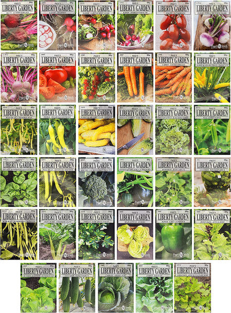 Set of 35 Premium Variety Herbs and Vegetables - Deluxe Garden Choices for Premium Gardening!