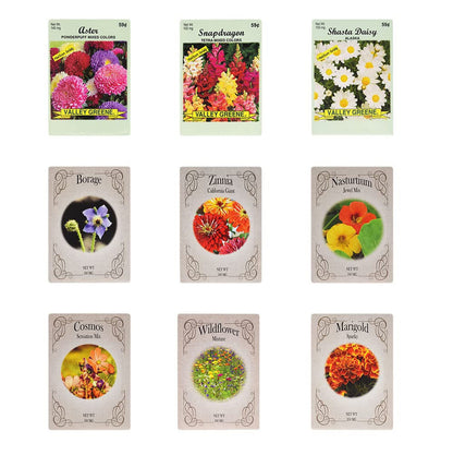 Deluxe Pollinators Garden Starter Kit - Includes: Seeds, Peat Pots, Netted Coir Pellets, and a Beginners Guide - Great for Beginners - Heirloom, NON-GMO