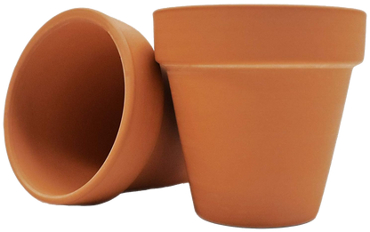 Set of Terra Cotta Pots Measuring - 2.5in x 2.5in - Quality Terra Cotta pots for Germination or Small Plants!