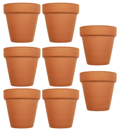 Set of Terra Cotta Pots Measuring - 3.75in x 3.93in - Quality Terra Cotta pots for Germination or Small Plants!