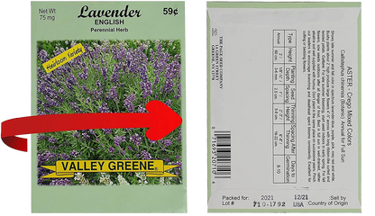 Set of 100 Assorted Valley Green Flower Seed Packets! Flower Seeds in Bulk - 20+ Varieties Included