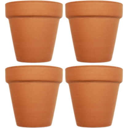 Set of Terra Cotta Pots Measuring - 3.75in x 3.93in - Quality Terra Cotta pots for Germination or Small Plants!