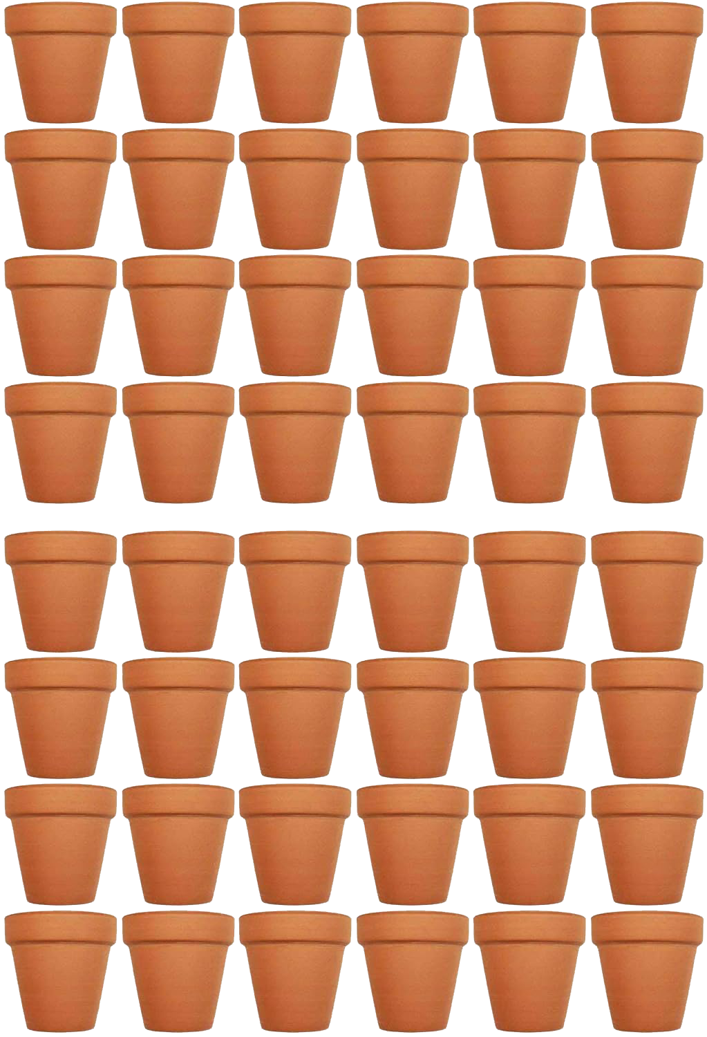 Set of Terra Cotta Pots Measuring - 2.5in x 2.5in - Quality Terra Cotta pots for Germination or Small Plants!