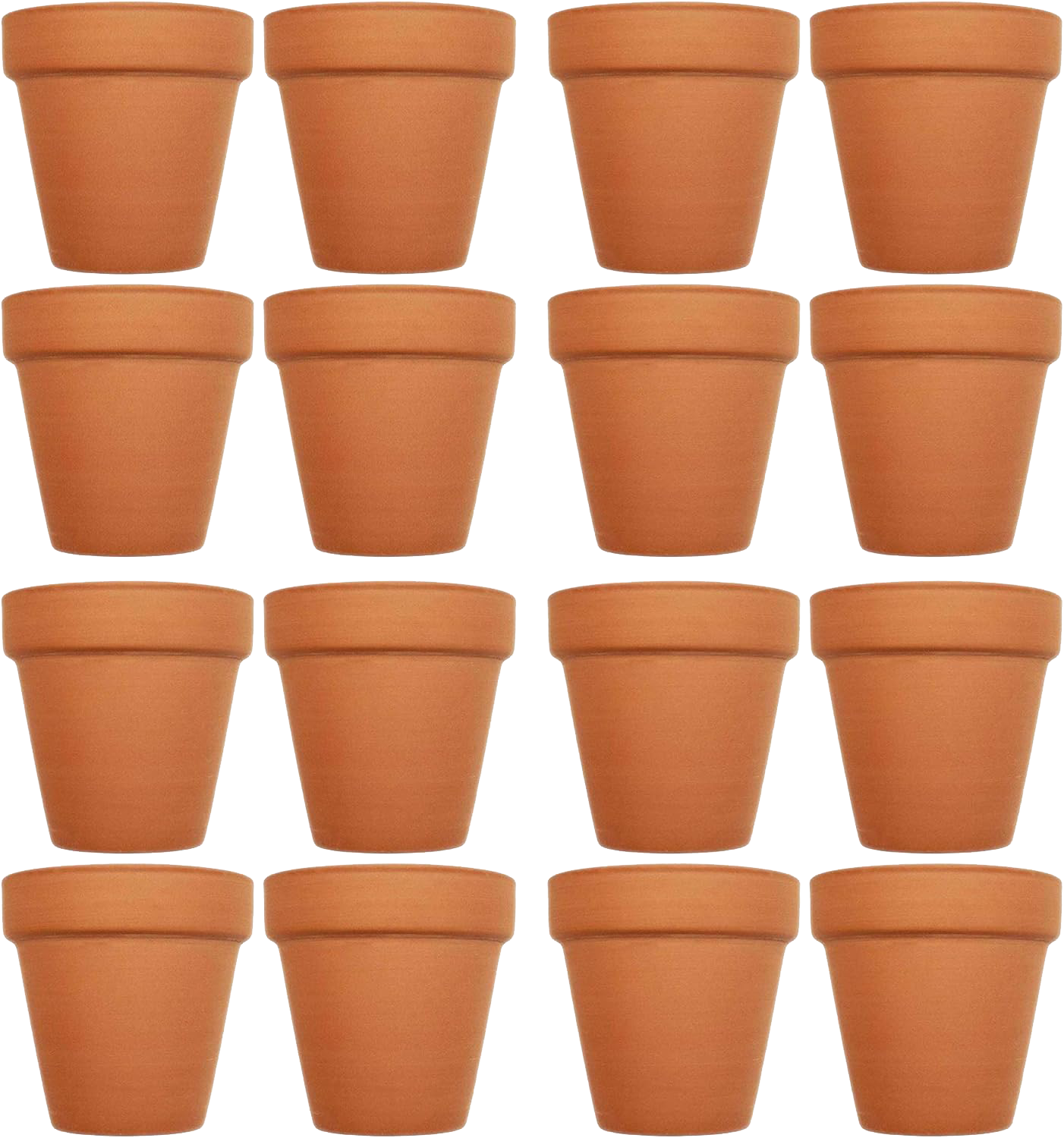 Set of Terra Cotta Pots Measuring - 2.5in x 2.5in - Quality Terra Cotta pots for Germination or Small Plants!