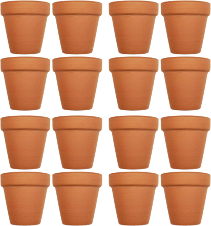 Set of Terra Cotta Pots Measuring - 3.75in x 3.93in - Quality Terra Cotta pots for Germination or Small Plants!