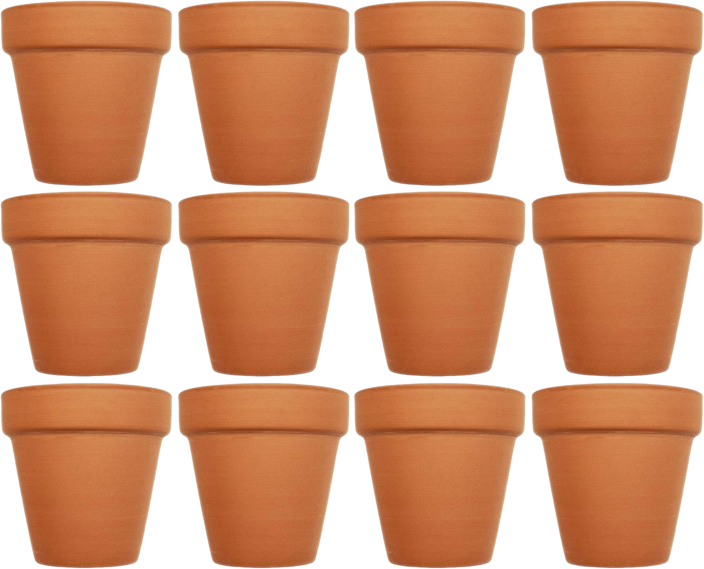 Set of Terra Cotta Pots Measuring - 3.75in x 3.93in - Quality Terra Cotta pots for Germination or Small Plants!