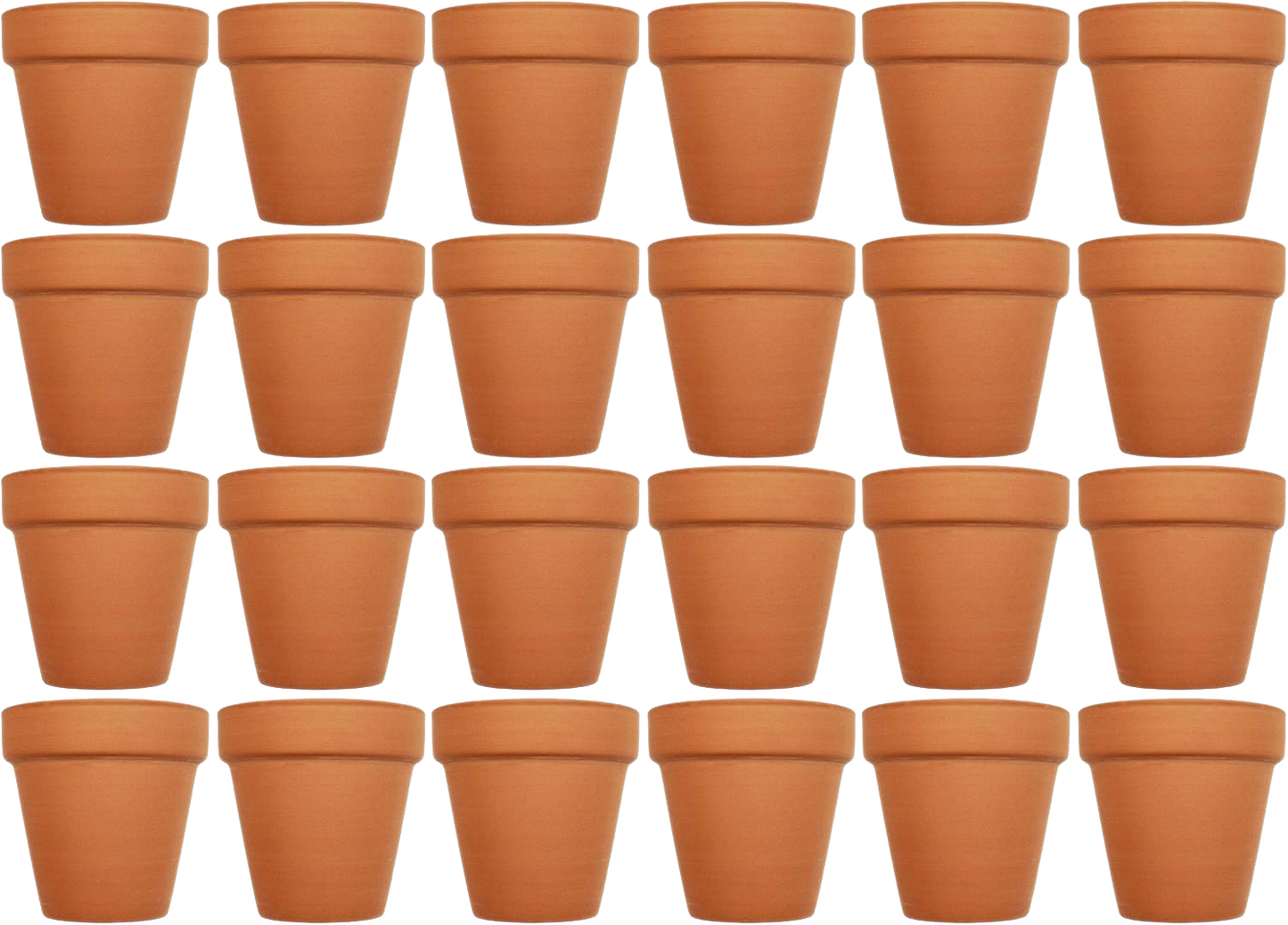 Set of Terra Cotta Pots Measuring - 2.5in x 2.5in - Quality Terra Cotta pots for Germination or Small Plants!