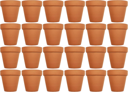 Set of Terra Cotta Pots Measuring - 3.75in x 3.93in - Quality Terra Cotta pots for Germination or Small Plants!