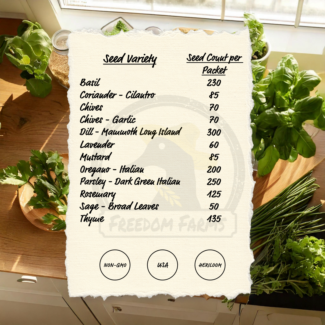 DISCOUNTED 2024 You Pick Herbs - Customize your Set with All the Savings! Bulk Sets