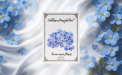 Forget-Me-Not Memorial Seed Packets – Individually Sealed – Non-GMO & Heirloom – Beautiful Tribute to Honor Loved Ones