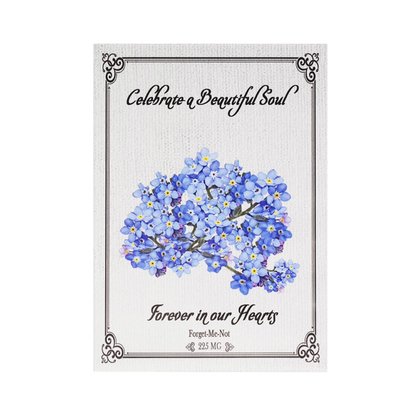 Forget-Me-Not Memorial Seed Packets – Individually Sealed – Non-GMO & Heirloom – Beautiful Tribute to Honor Loved Ones