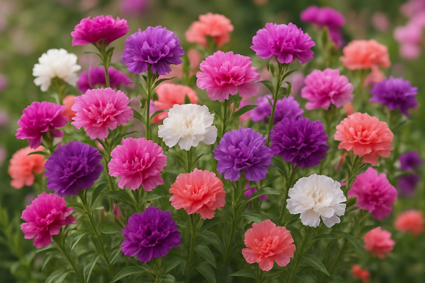 clarkia double mix flowers photo