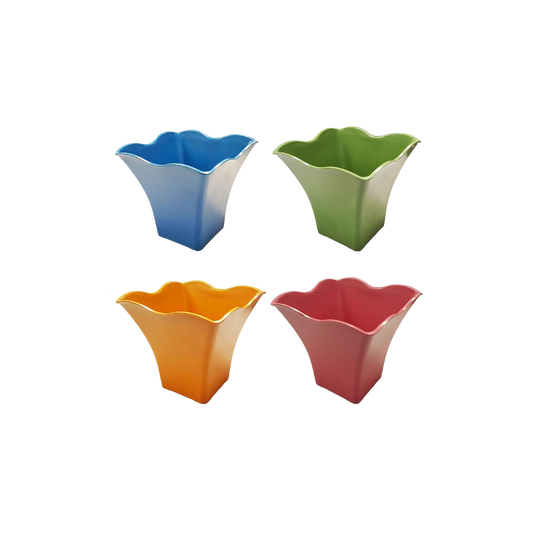 Bamboo Square Biodegradable Planters